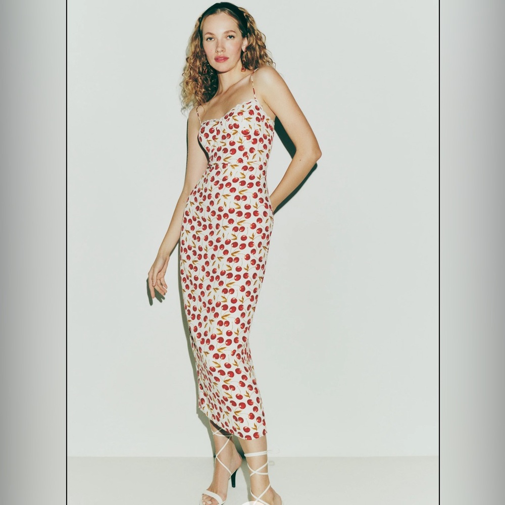 Reformation Pennington Dress - Cherry Print